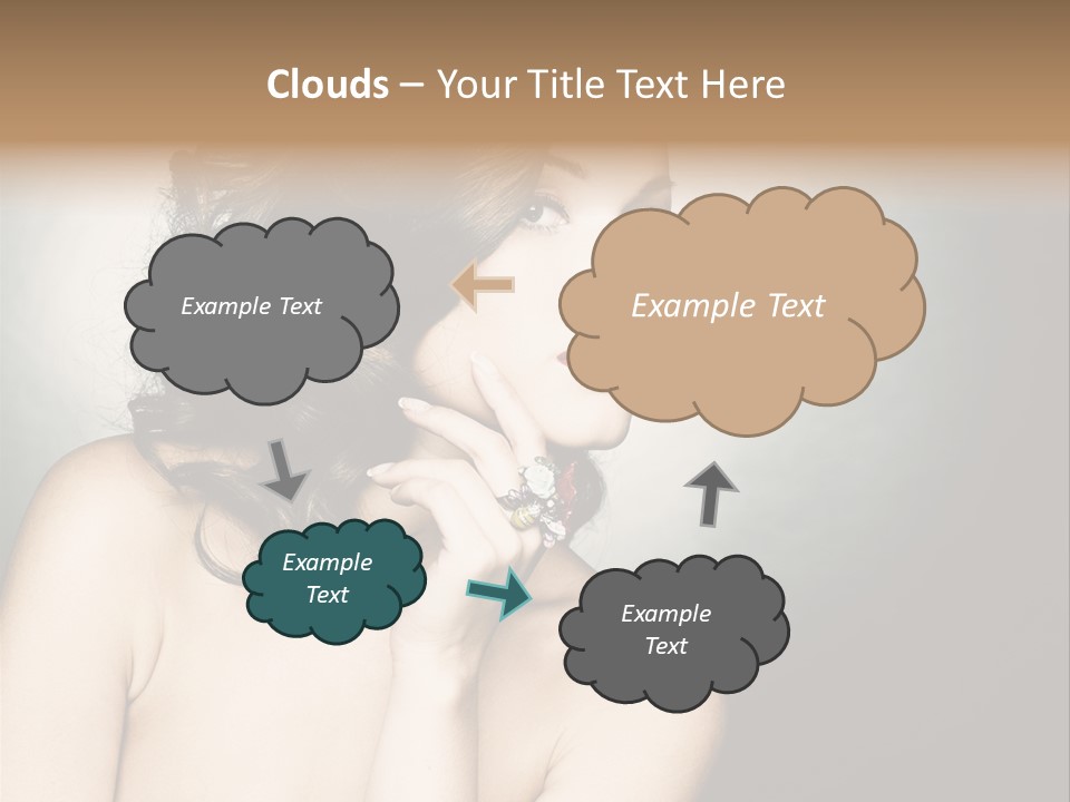 Look White Jewelry PowerPoint Template