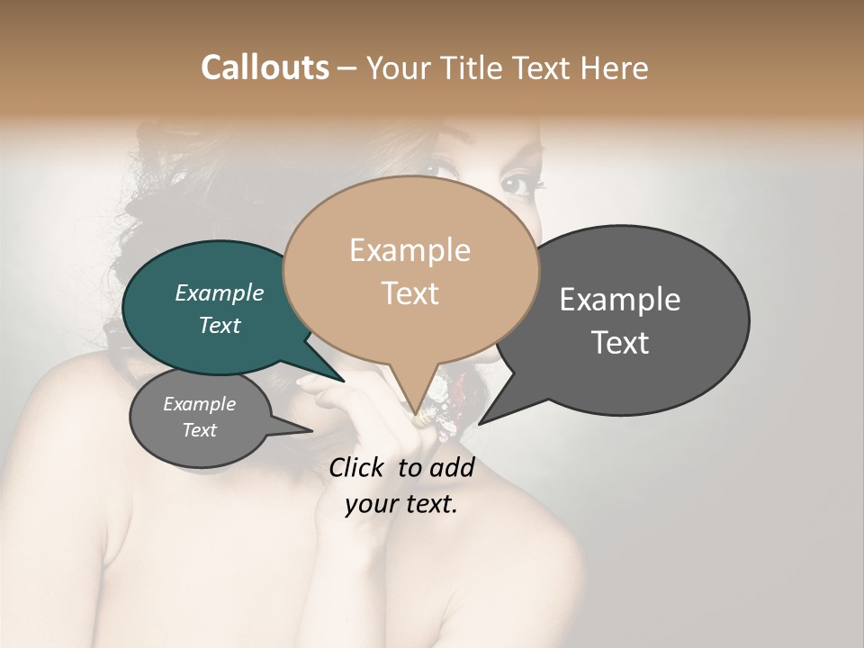 Look White Jewelry PowerPoint Template