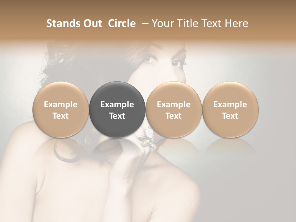 Look White Jewelry PowerPoint Template