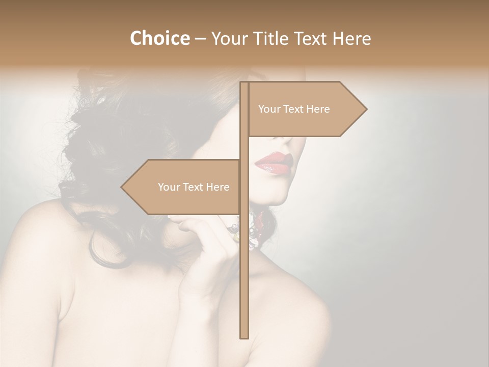 Look White Jewelry PowerPoint Template