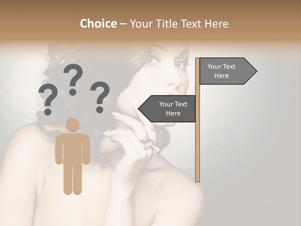 Look White Jewelry PowerPoint Template