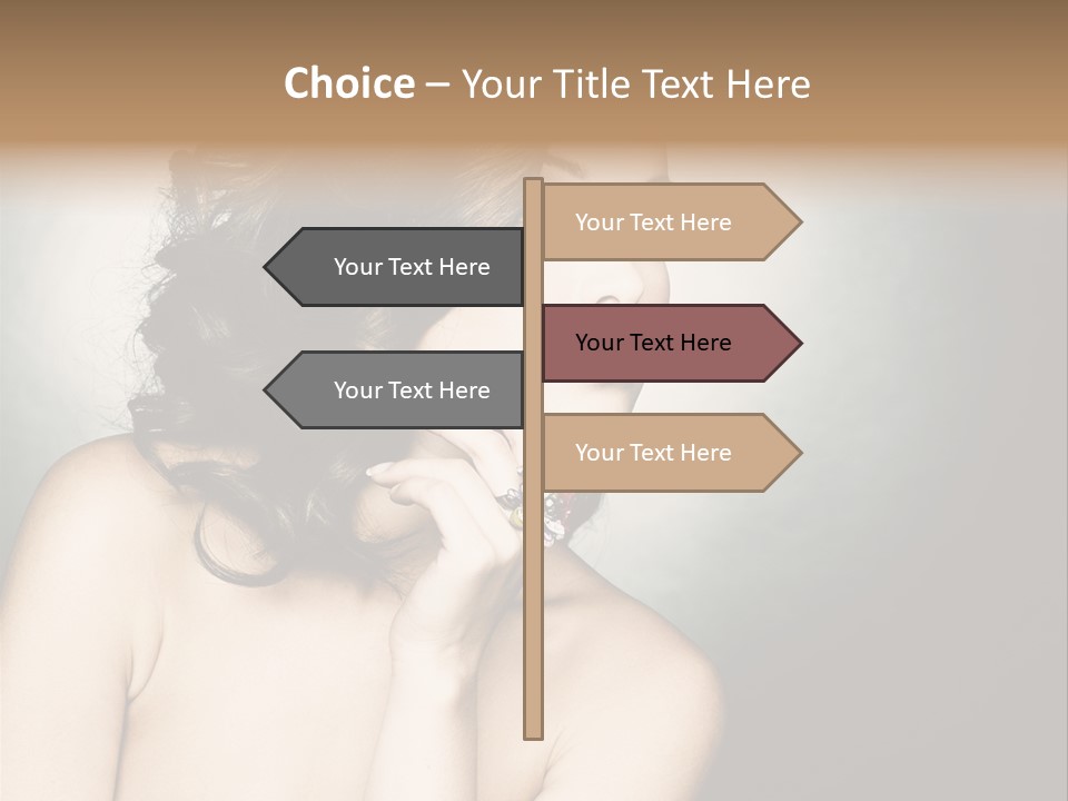 Look White Jewelry PowerPoint Template