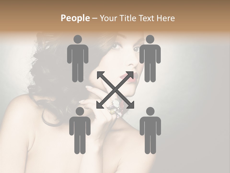 Look White Jewelry PowerPoint Template