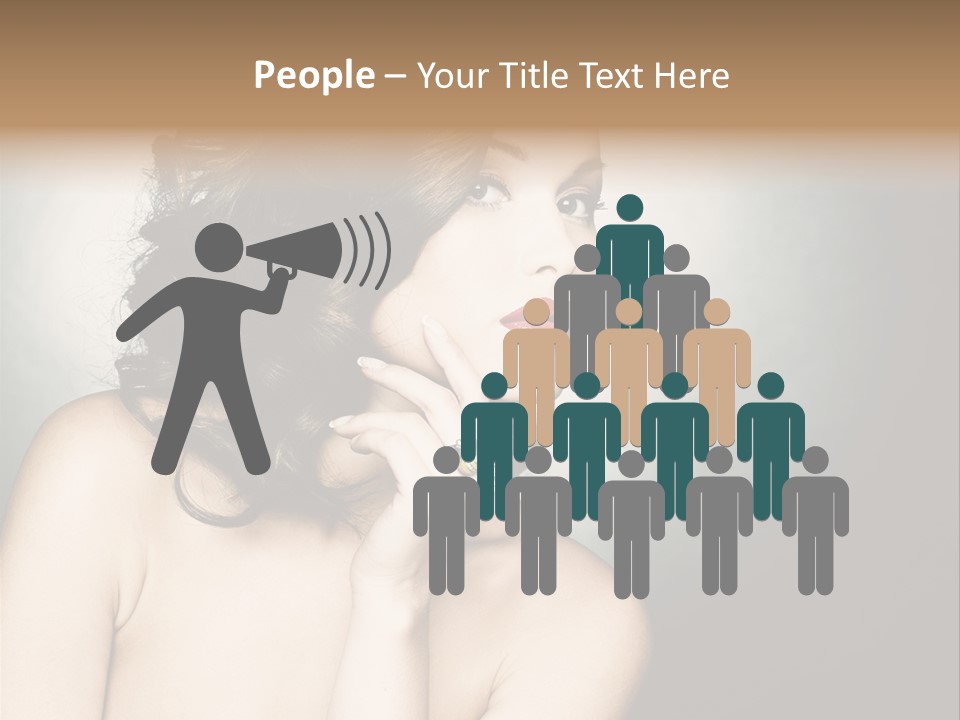 Look White Jewelry PowerPoint Template