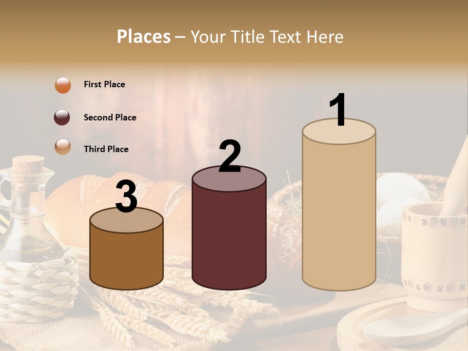 Wood Loaf Table PowerPoint Template