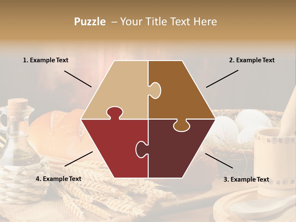 Wood Loaf Table PowerPoint Template