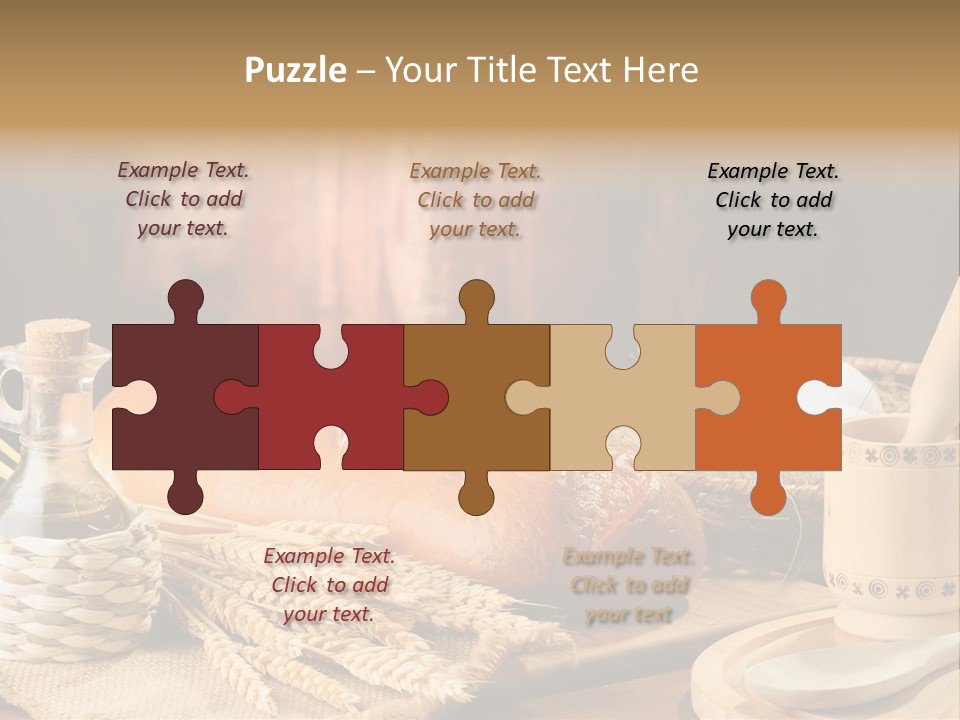 Wood Loaf Table PowerPoint Template