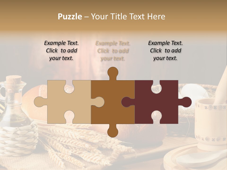 Wood Loaf Table PowerPoint Template