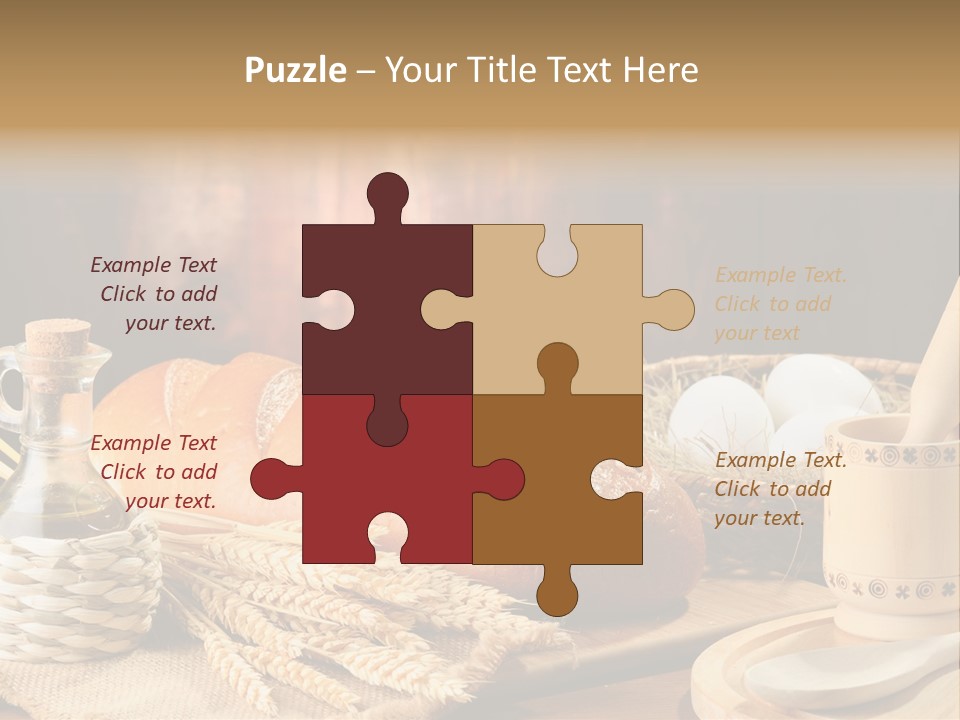 Wood Loaf Table PowerPoint Template