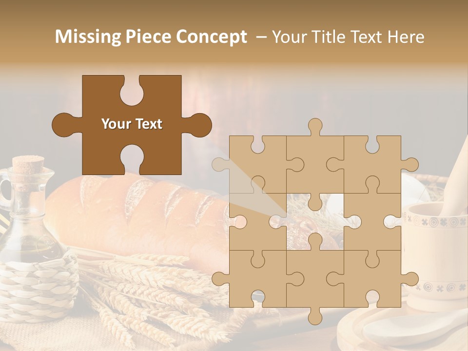 Wood Loaf Table PowerPoint Template