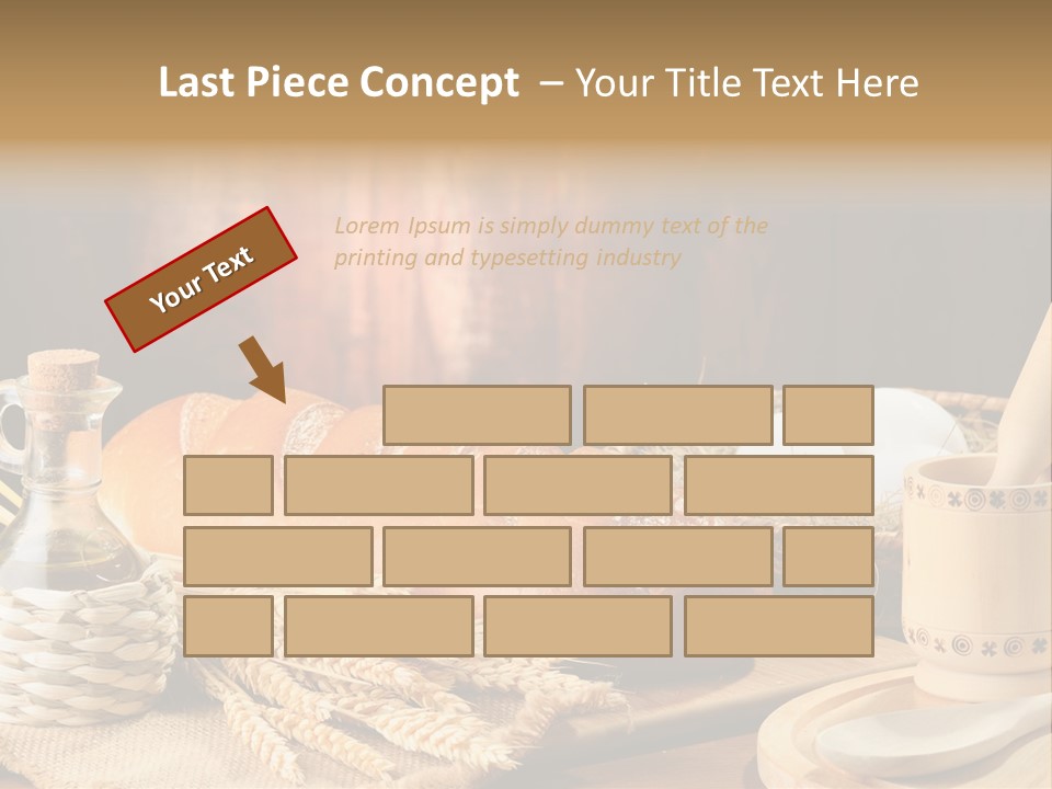 Wood Loaf Table PowerPoint Template