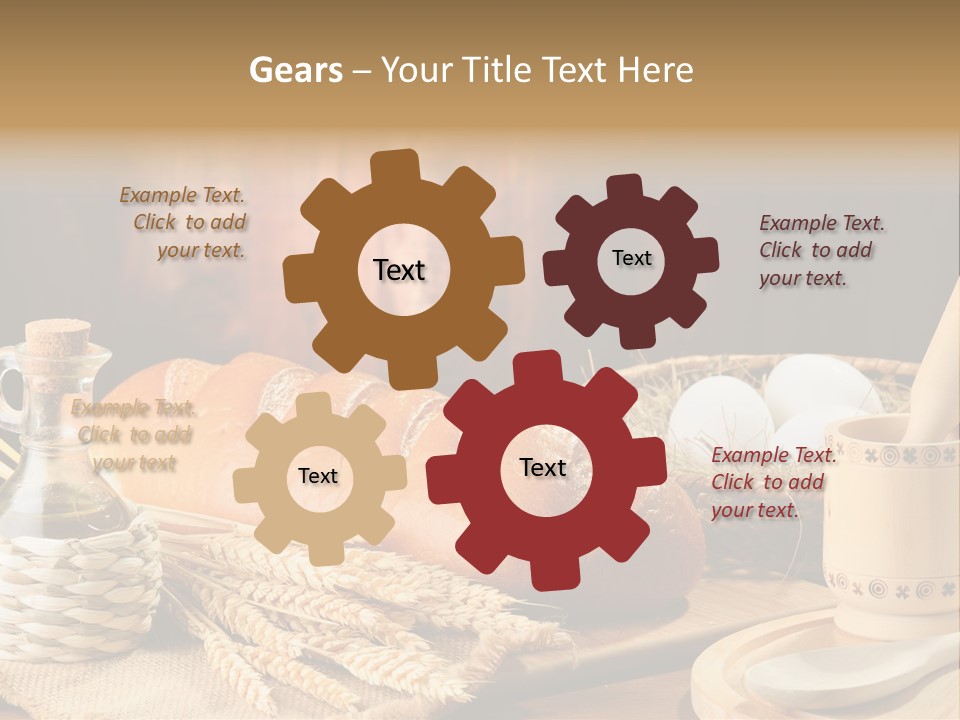 Wood Loaf Table PowerPoint Template