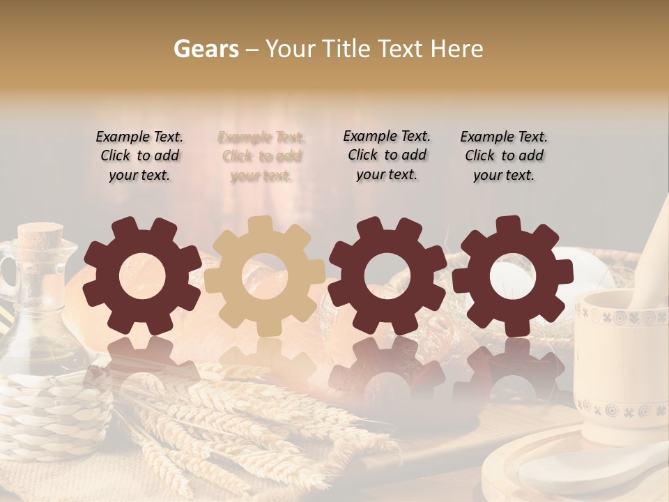 Wood Loaf Table PowerPoint Template