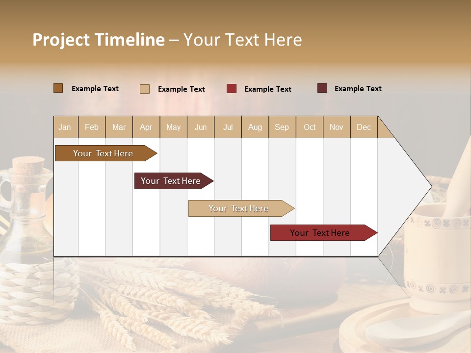 Wood Loaf Table PowerPoint Template