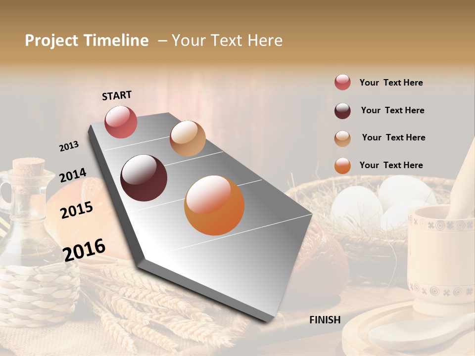 Wood Loaf Table PowerPoint Template