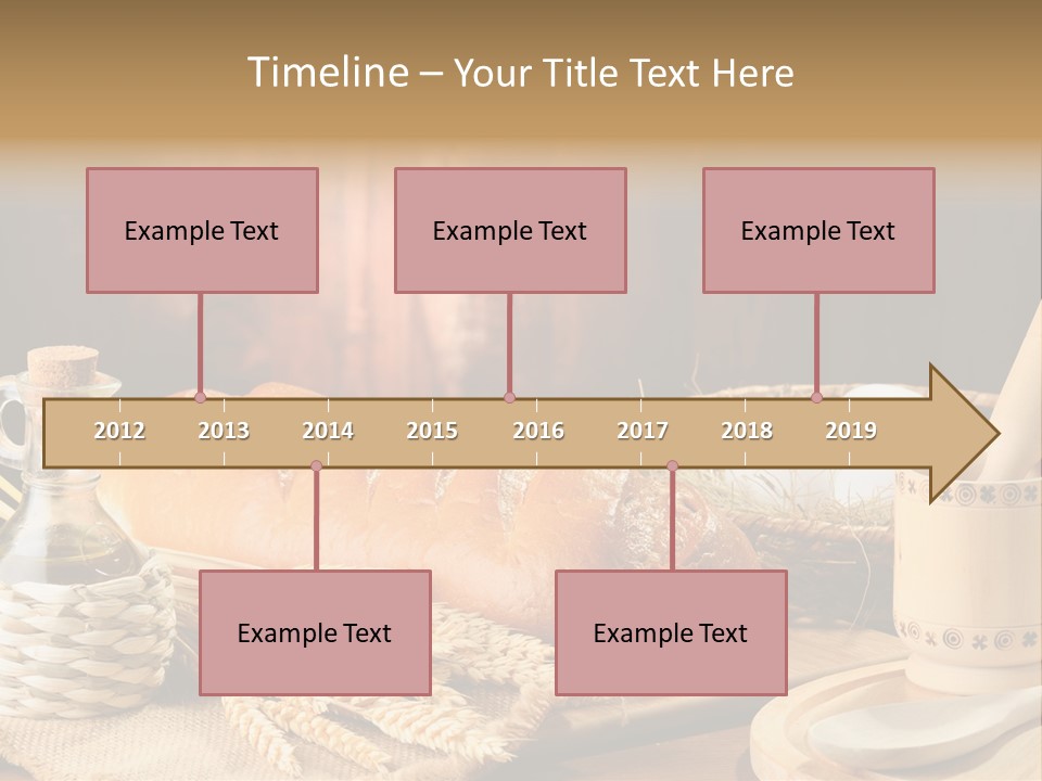 Wood Loaf Table PowerPoint Template