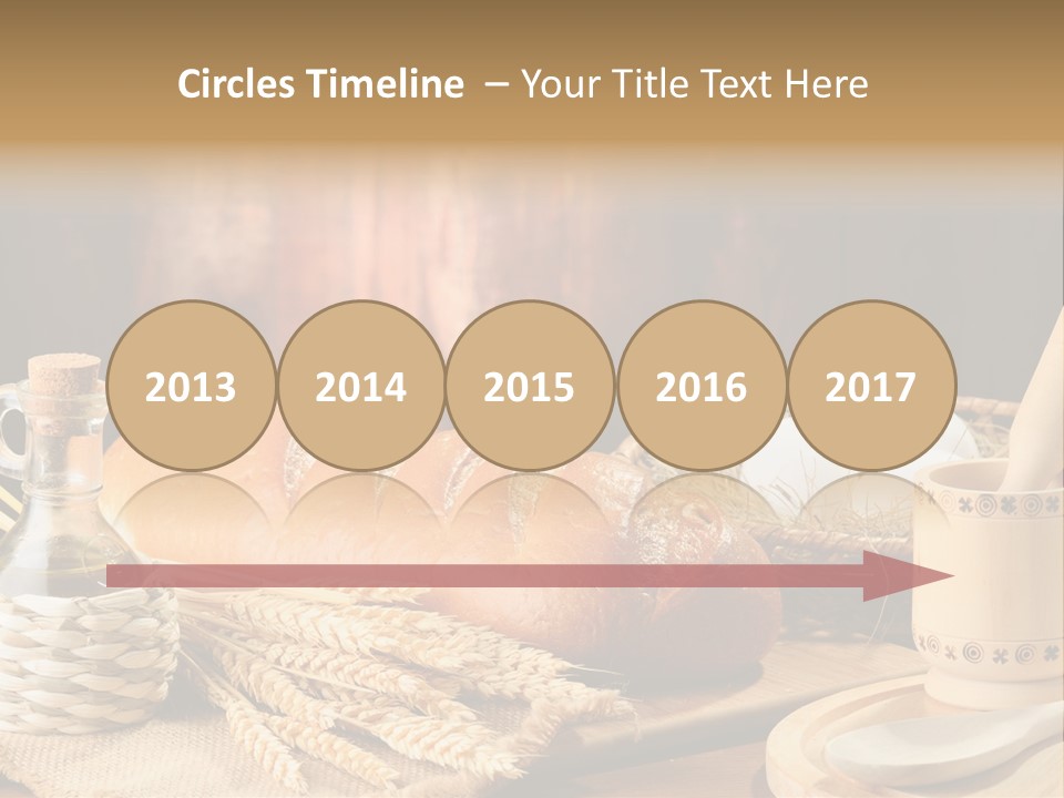 Wood Loaf Table PowerPoint Template