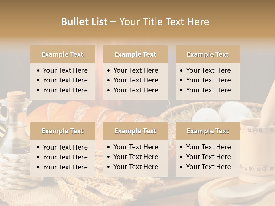 Wood Loaf Table PowerPoint Template