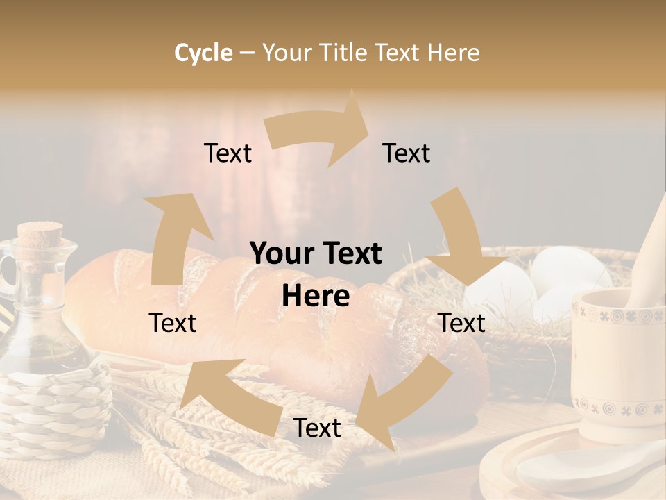 Wood Loaf Table PowerPoint Template