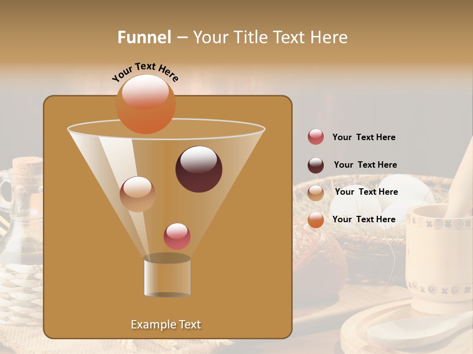 Wood Loaf Table PowerPoint Template