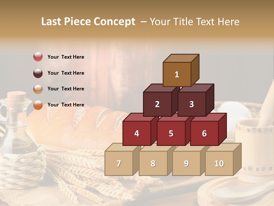 Wood Loaf Table PowerPoint Template