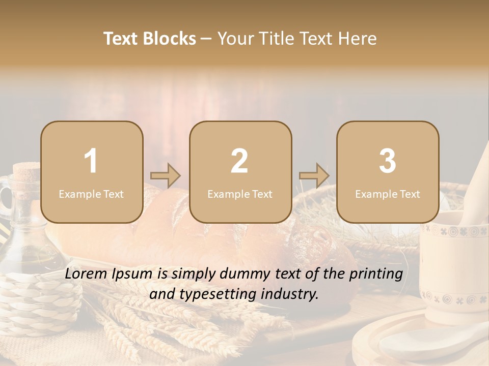 Wood Loaf Table PowerPoint Template