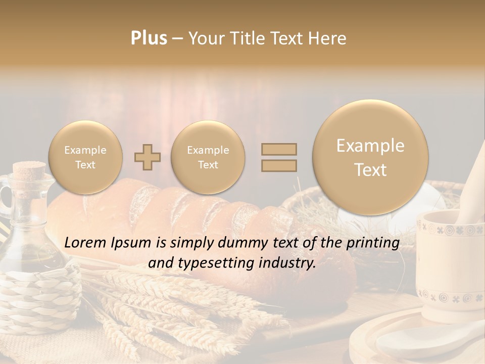 Wood Loaf Table PowerPoint Template