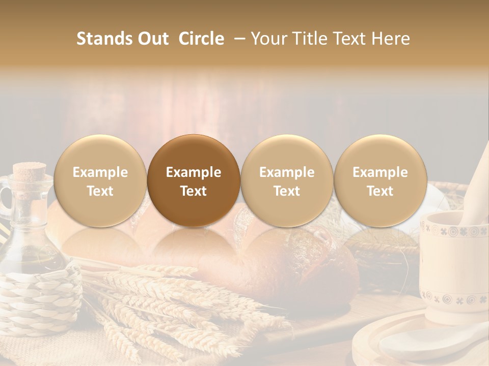Wood Loaf Table PowerPoint Template
