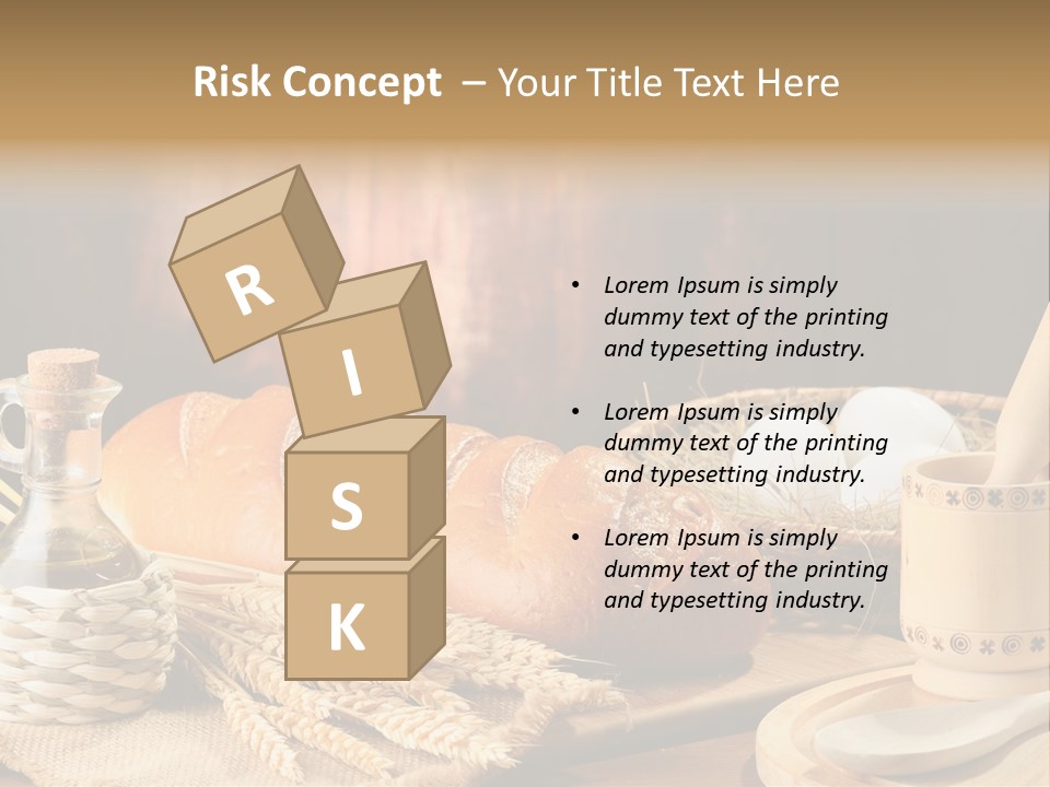Wood Loaf Table PowerPoint Template