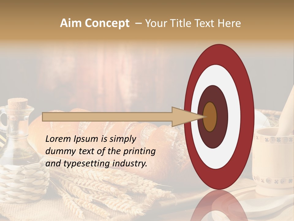 Wood Loaf Table PowerPoint Template