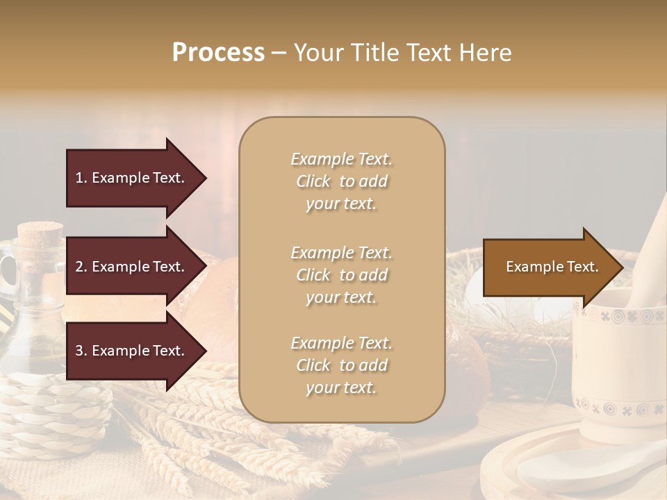 Wood Loaf Table PowerPoint Template