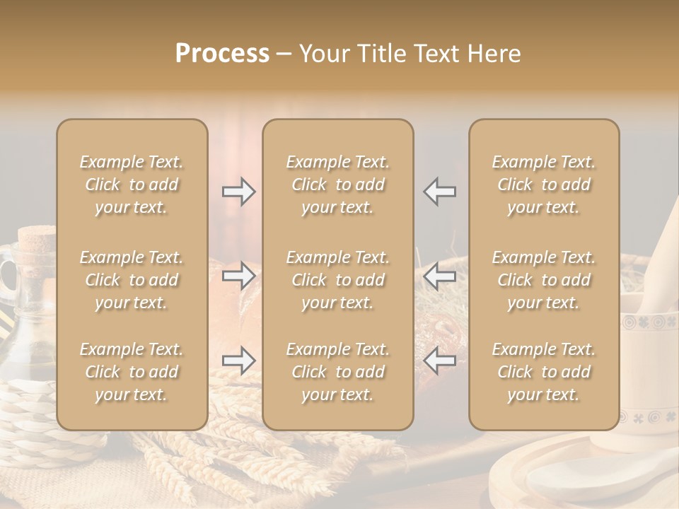 Wood Loaf Table PowerPoint Template