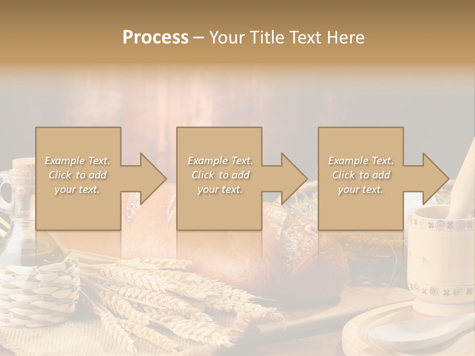 Wood Loaf Table PowerPoint Template