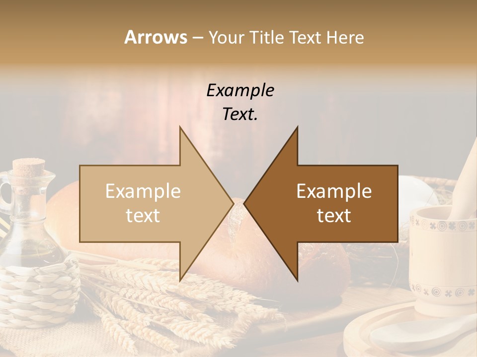 Wood Loaf Table PowerPoint Template