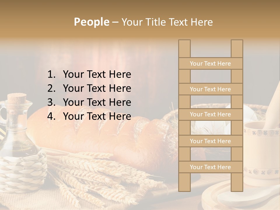 Wood Loaf Table PowerPoint Template