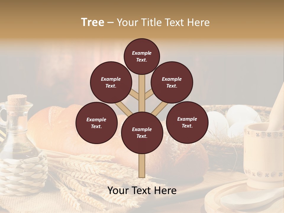 Wood Loaf Table PowerPoint Template