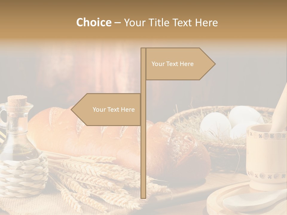 Wood Loaf Table PowerPoint Template