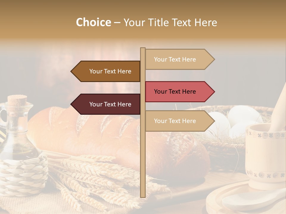 Wood Loaf Table PowerPoint Template