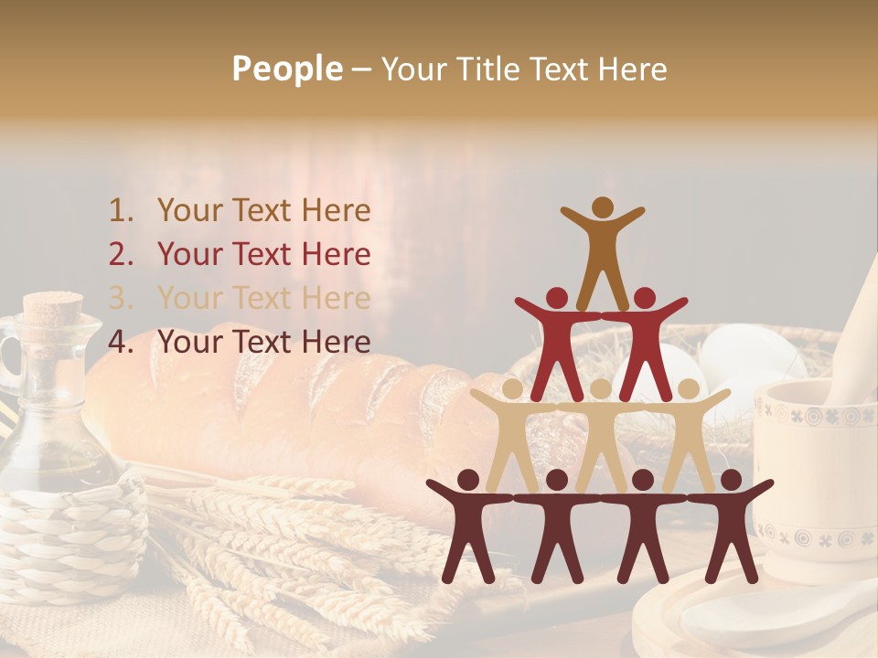 Wood Loaf Table PowerPoint Template