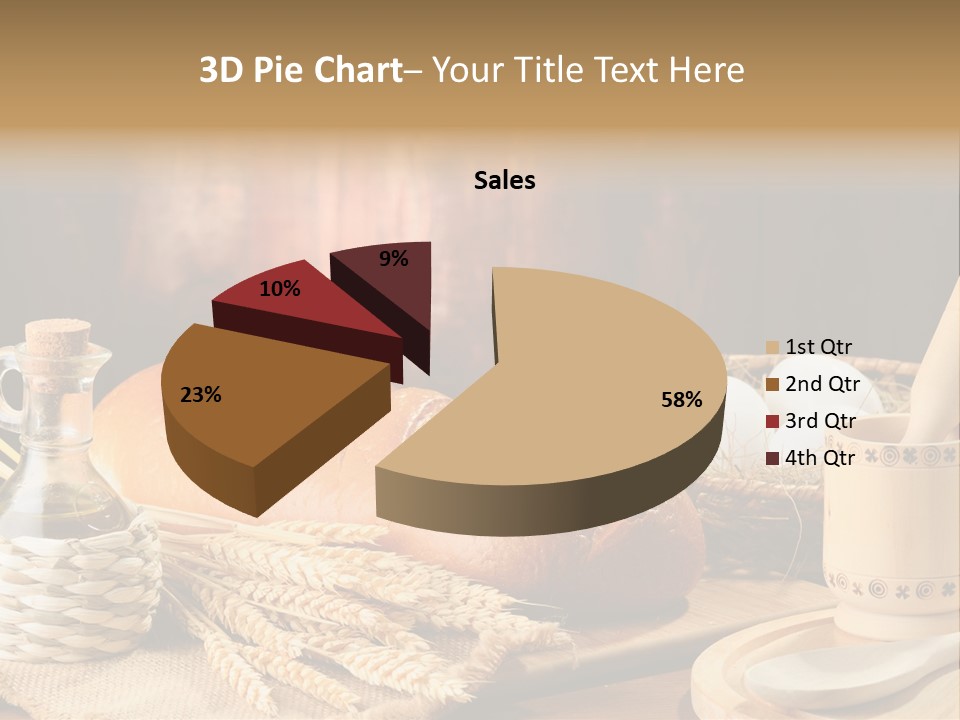 Wood Loaf Table PowerPoint Template