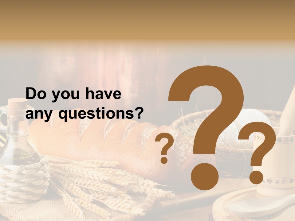 Wood Loaf Table PowerPoint Template