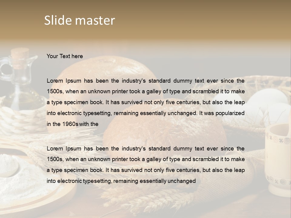 Food Wood Mug PowerPoint Template