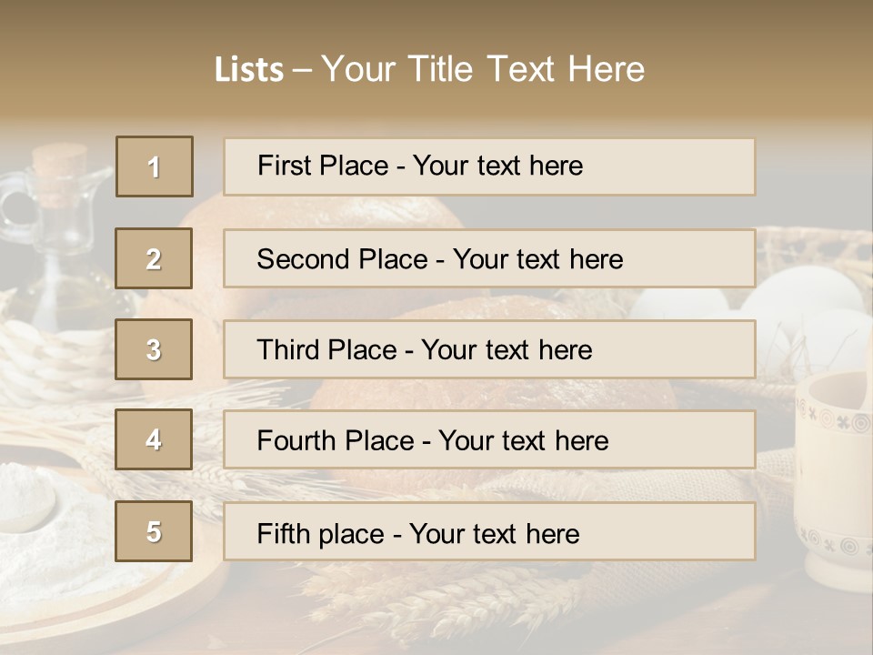 Food Wood Mug PowerPoint Template