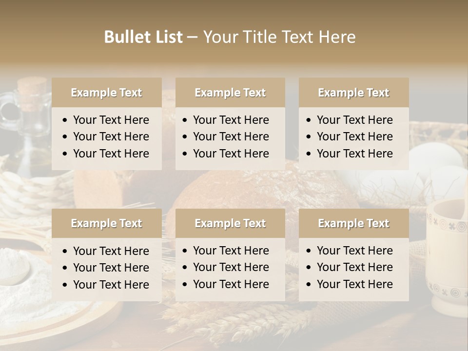Food Wood Mug PowerPoint Template