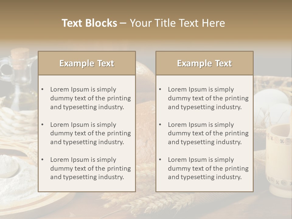 Food Wood Mug PowerPoint Template