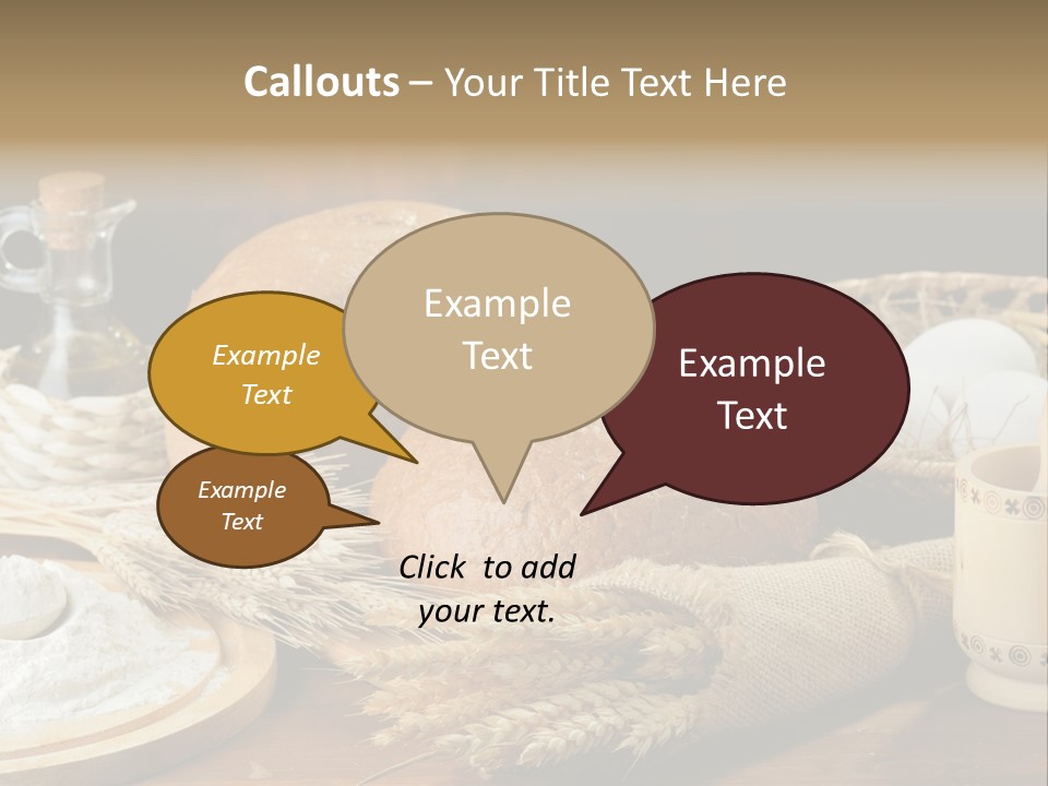 Food Wood Mug PowerPoint Template