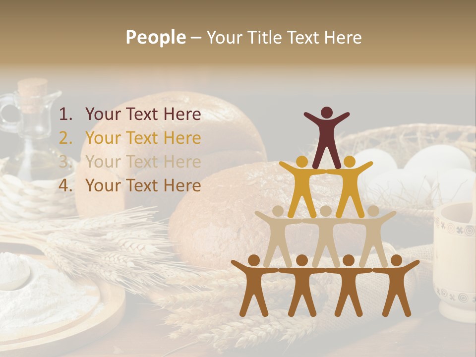 Food Wood Mug PowerPoint Template