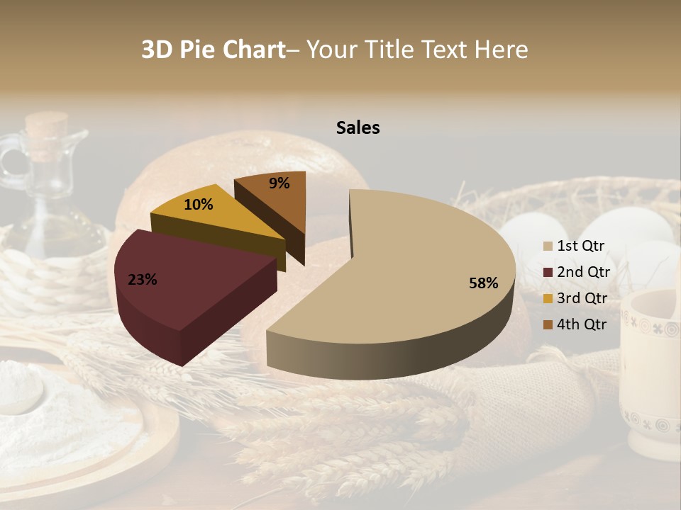 Food Wood Mug PowerPoint Template