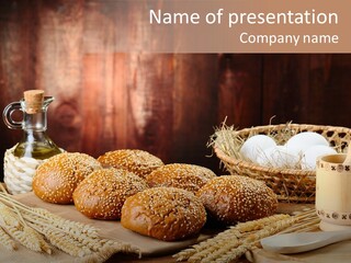 Wheaten Chopping Piece PowerPoint Template