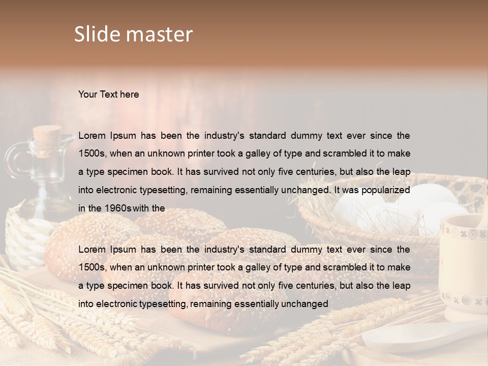 Wheaten Chopping Piece PowerPoint Template